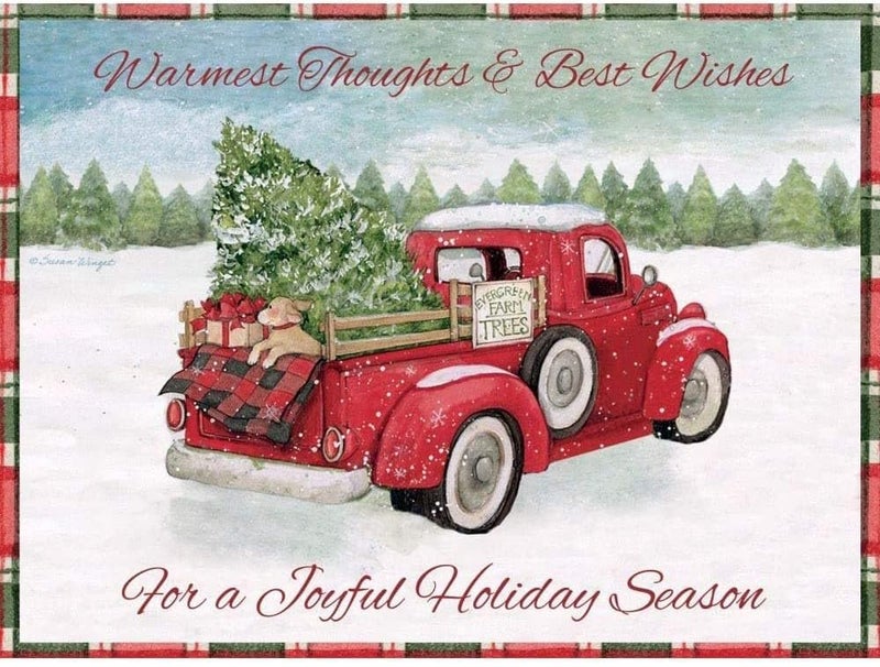 LANG Santa's Truck Pop-Up Christmas Cards, 8 Cards & 8 Envelopes in Sturdy Keepsake Box, Full-Color Artwork, Linen-Embossed Paper Stock, Added Embellishments (2005104) - Image 2